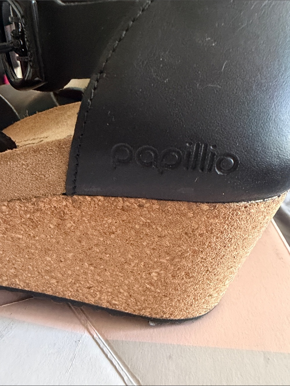 Papillio Black Leather Ankle-Strap Mary Jane 8 - Picture 7 of 8